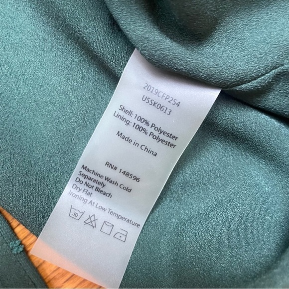 Universal Standard Green Swiss Dot Slit Midi Skirt - Picture 8 of 11